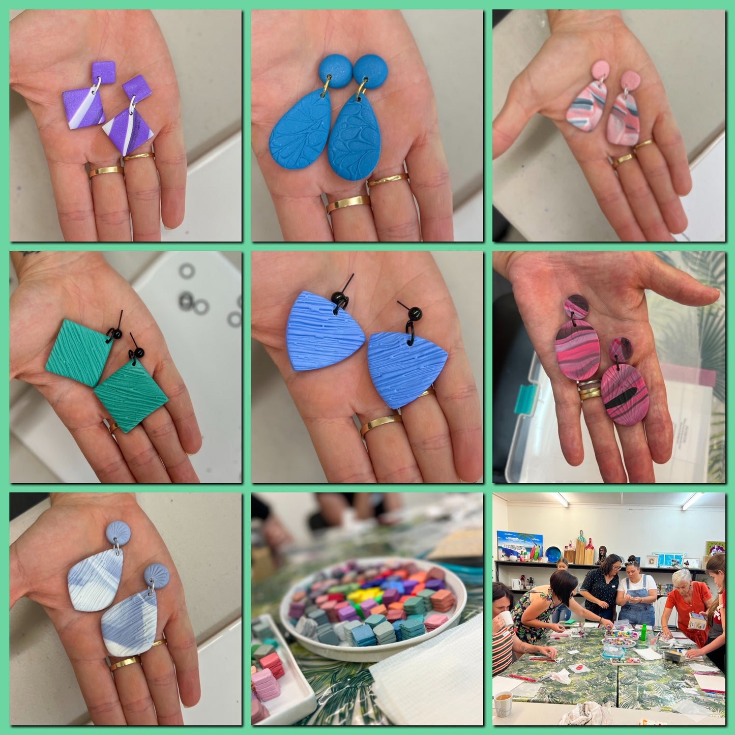 2/8/25~Polymer Clay Earring Workshop~Sandgate