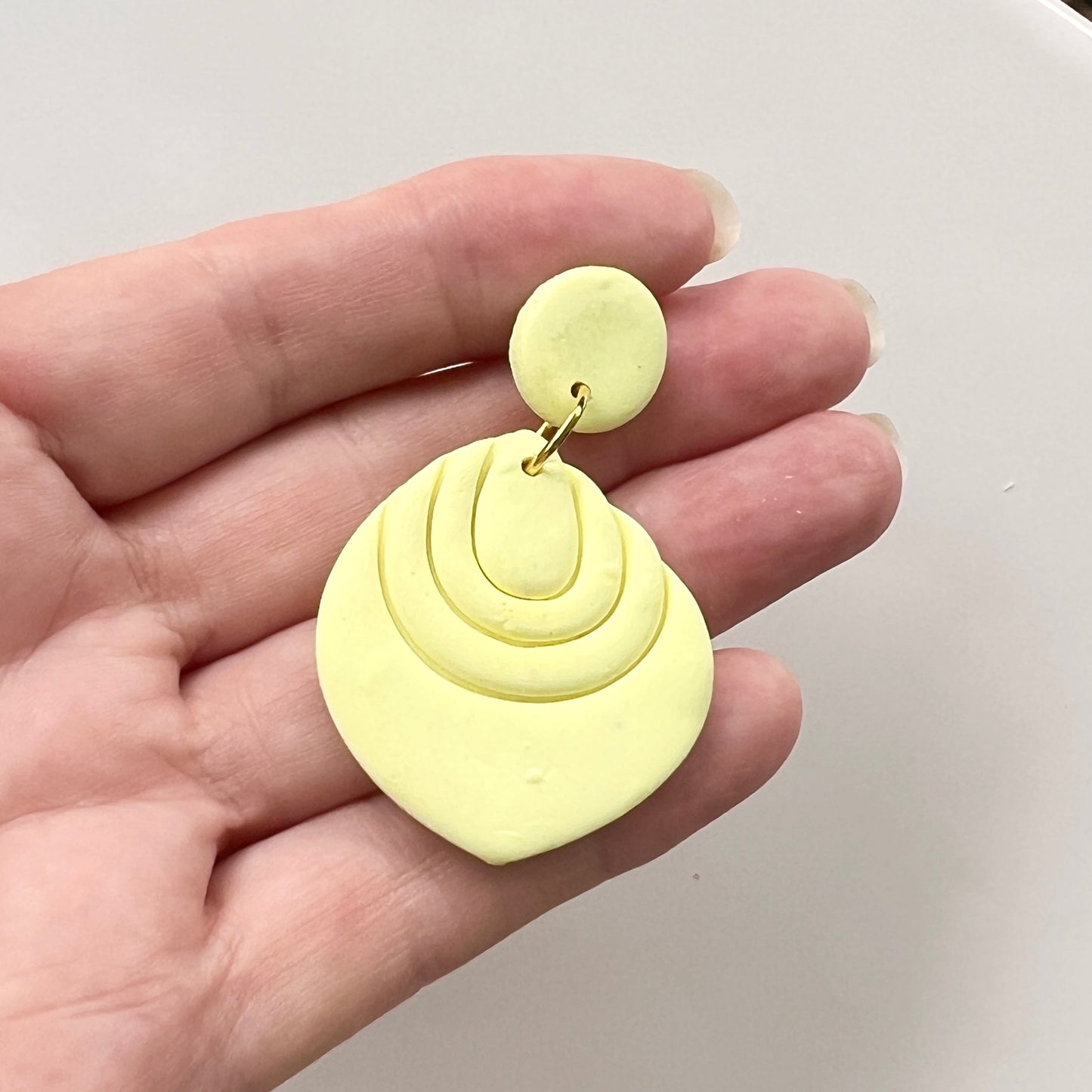 Giselle~Polymer Clay Dangle Earrings