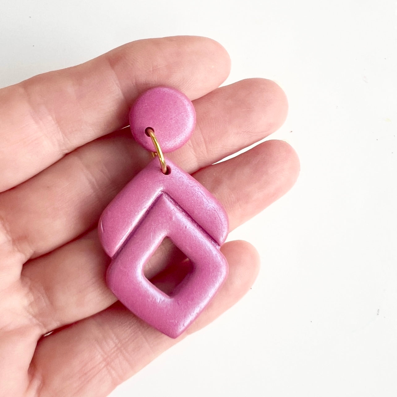 Kelly~Polymer Clay Statement Dangles