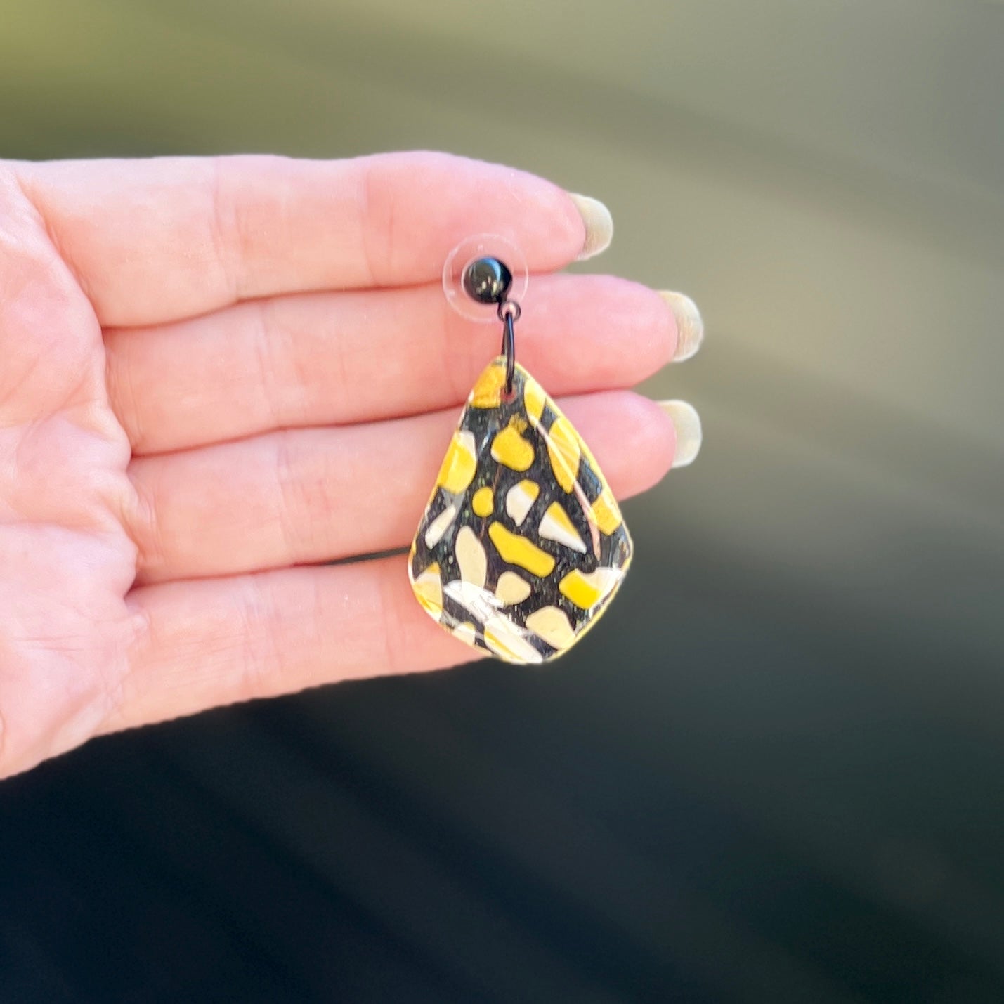 Ivy ~ Polymer Clay Animal Print Dangles