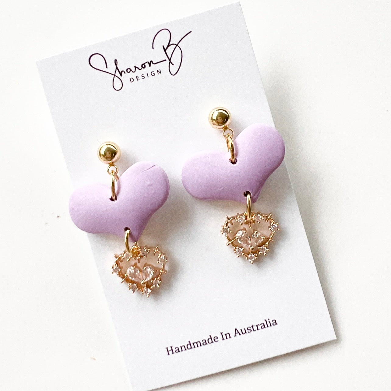 Heart~Polymer Clay/Bling
