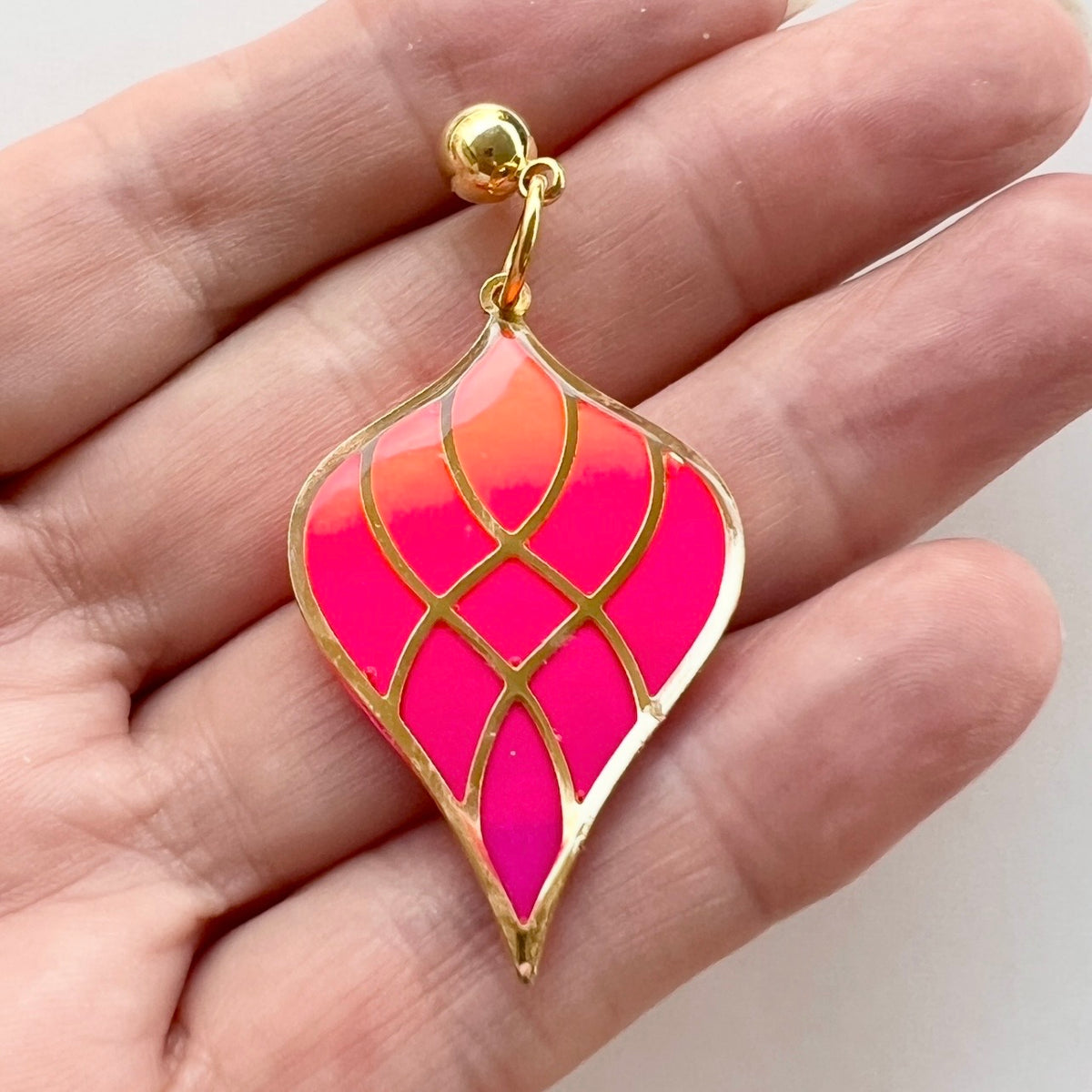 Adeline~Gold Plated Bezel~Polymer Clay/Resin