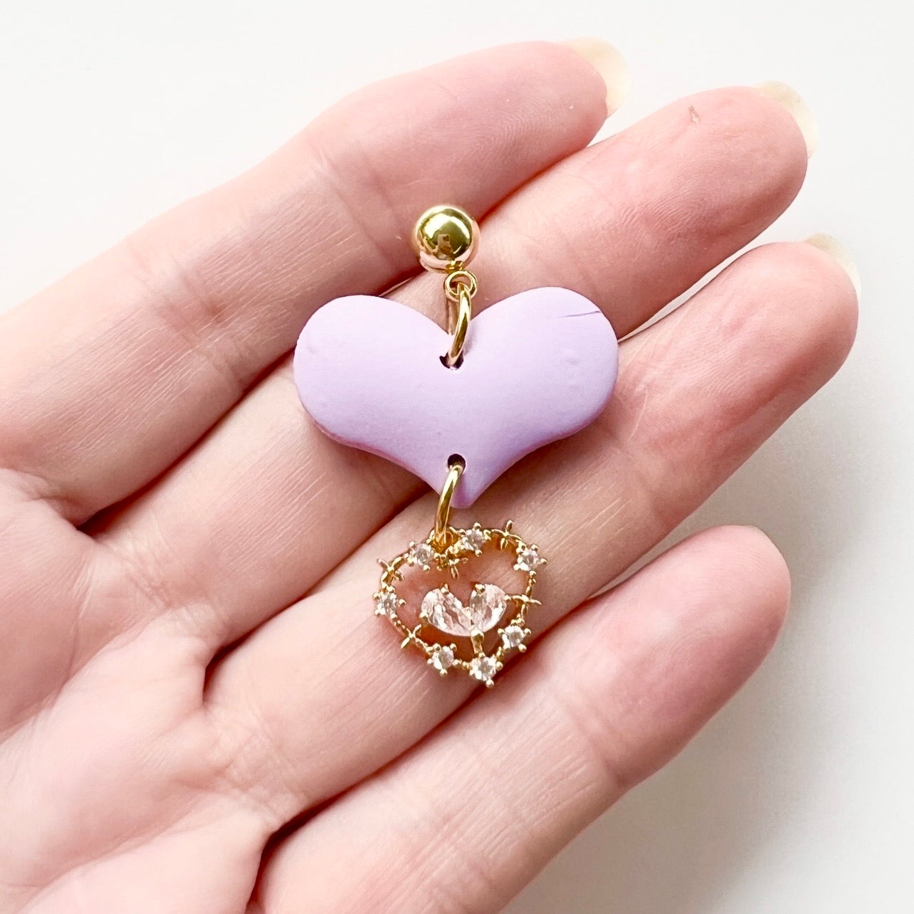 Heart~Polymer Clay/Bling