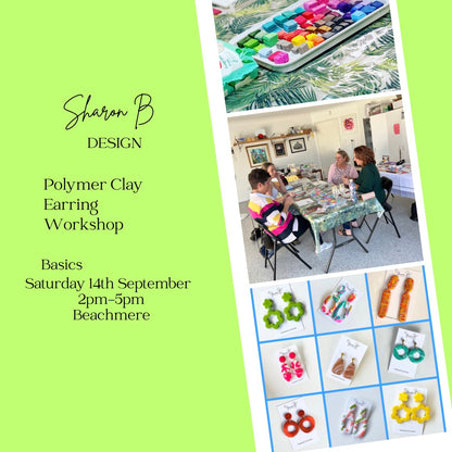 14th September 2024 ~ Polymer Clay Earring Workshop ~ Basics