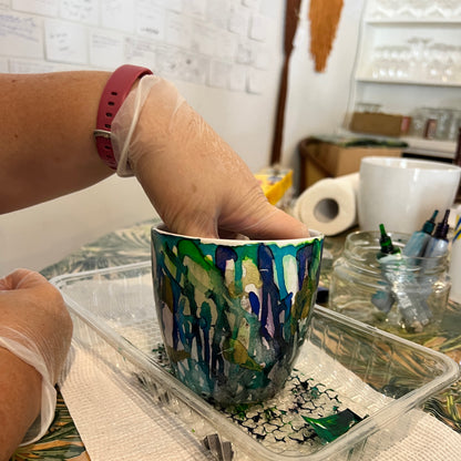 21.9.24 ~ ALCOHOL INK POT DECORATING WORKSHOP 2~5pm