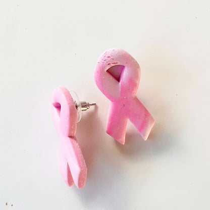 Breast Cancer Awareness Ribbon ~ Polymer Clay