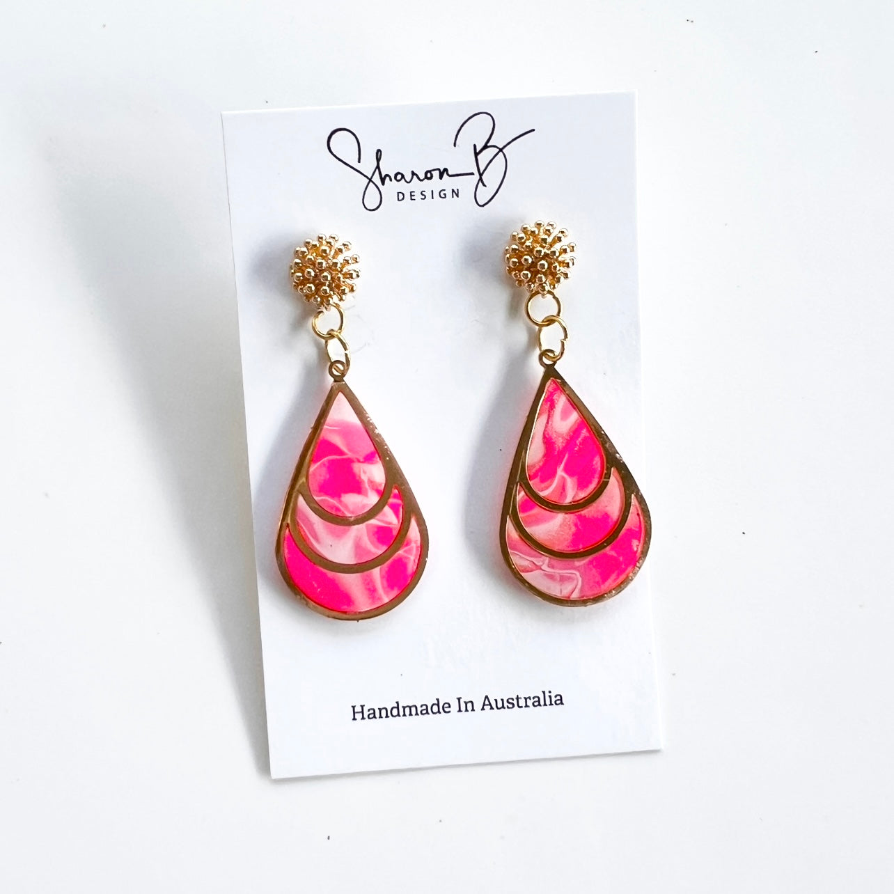 Teardrop~Polymer Clay/Bezel/Resin