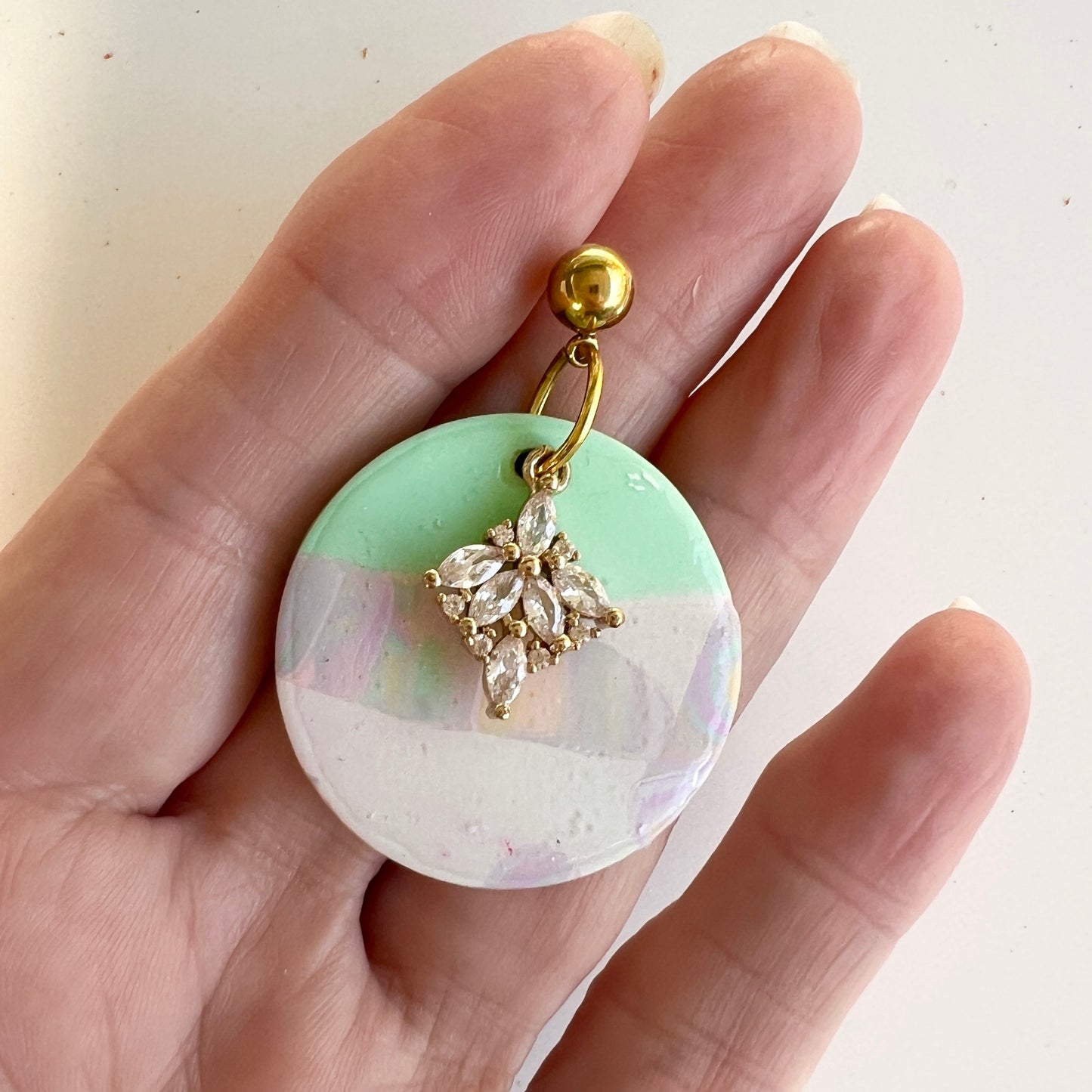 Rhonda ~ Polymer Clay/Resin~Bling