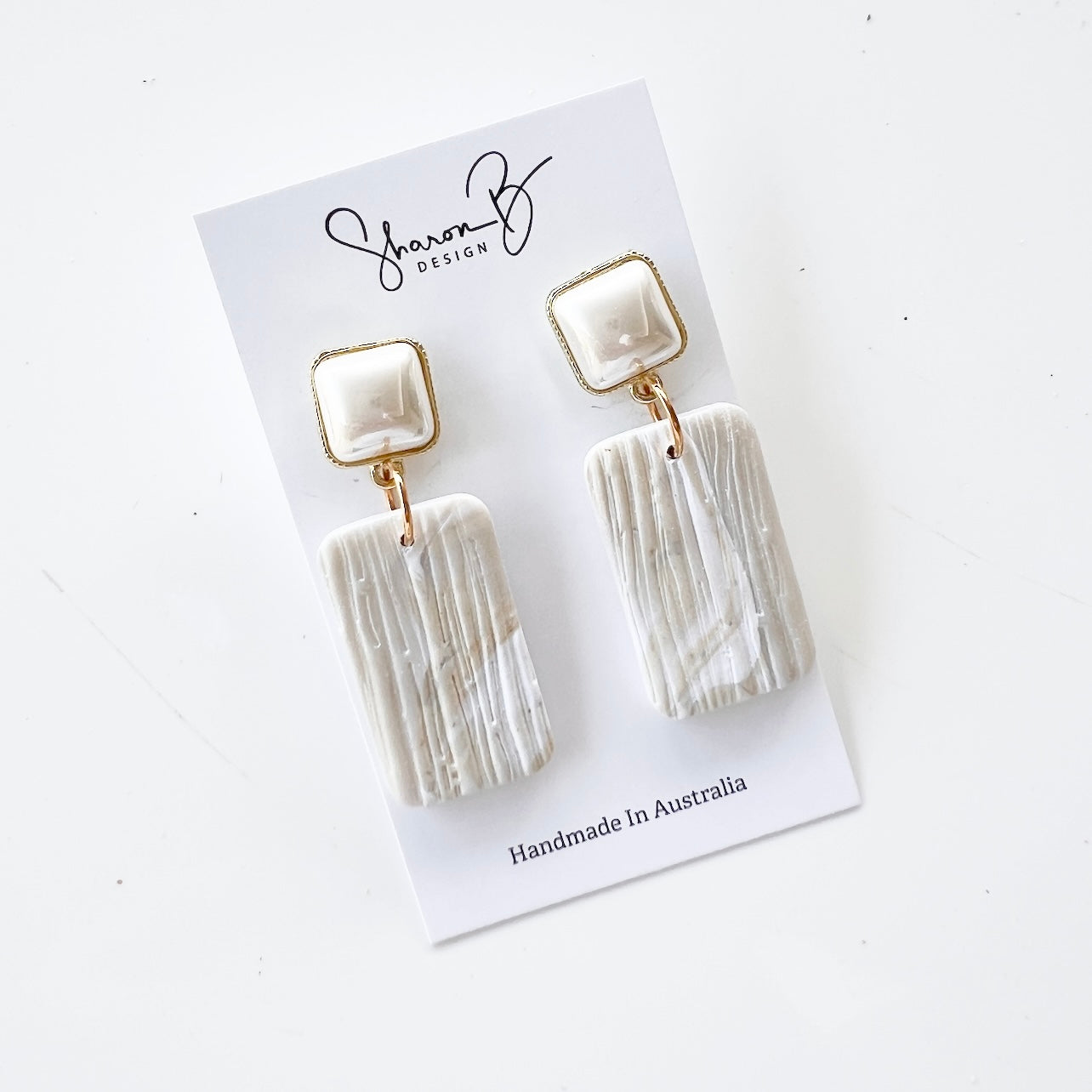 Anais~Polymer Clay Earring /Bling