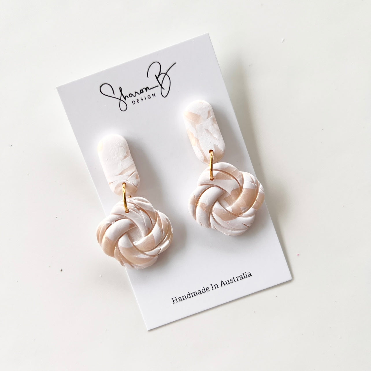 Sienna~Polymer Clay ~ ClipOns