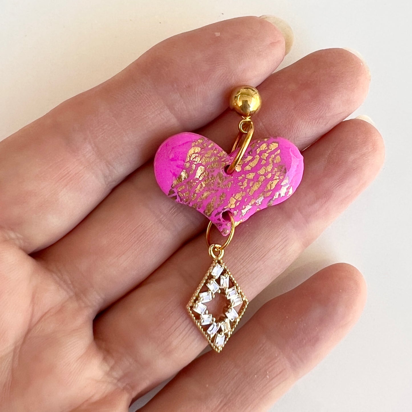 Heart~Polymer Clay/Resin/Bling