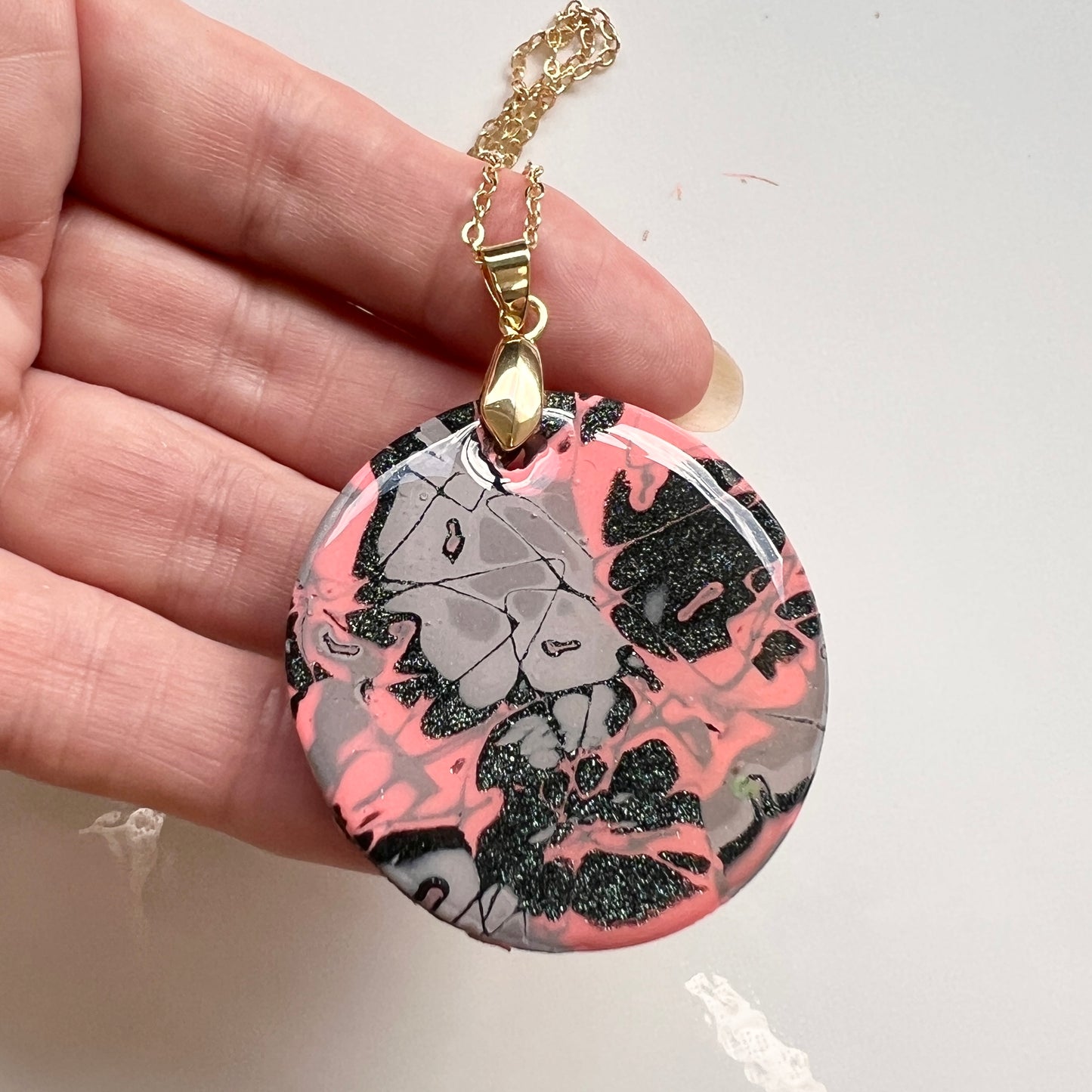 Pendant & Earring Set~Polymer Clay/Resin