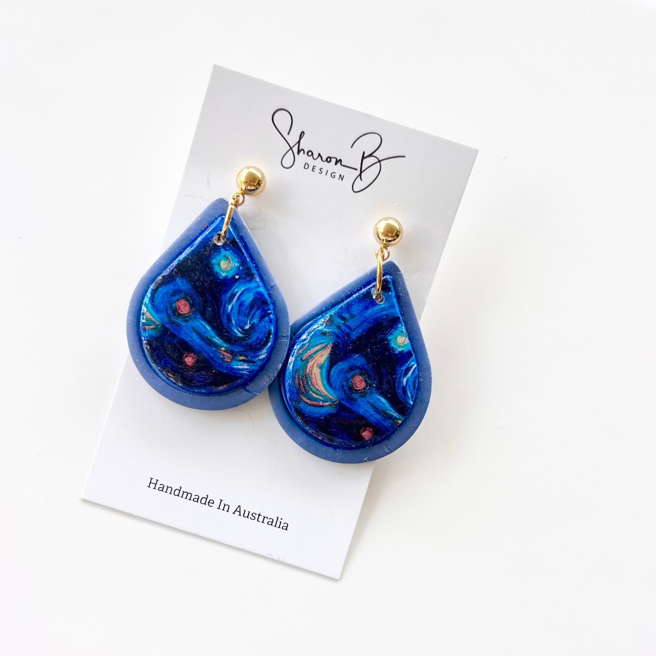 Teardrop~Polymer Clay/Resin