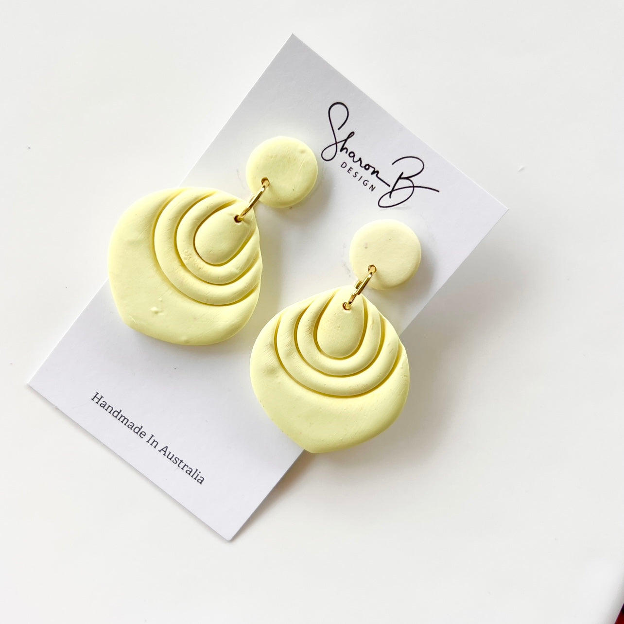 Giselle~Polymer Clay Dangle Earrings