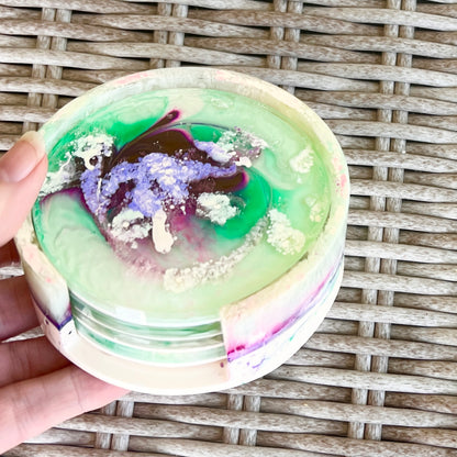Coaster Set~ Resin & Ink