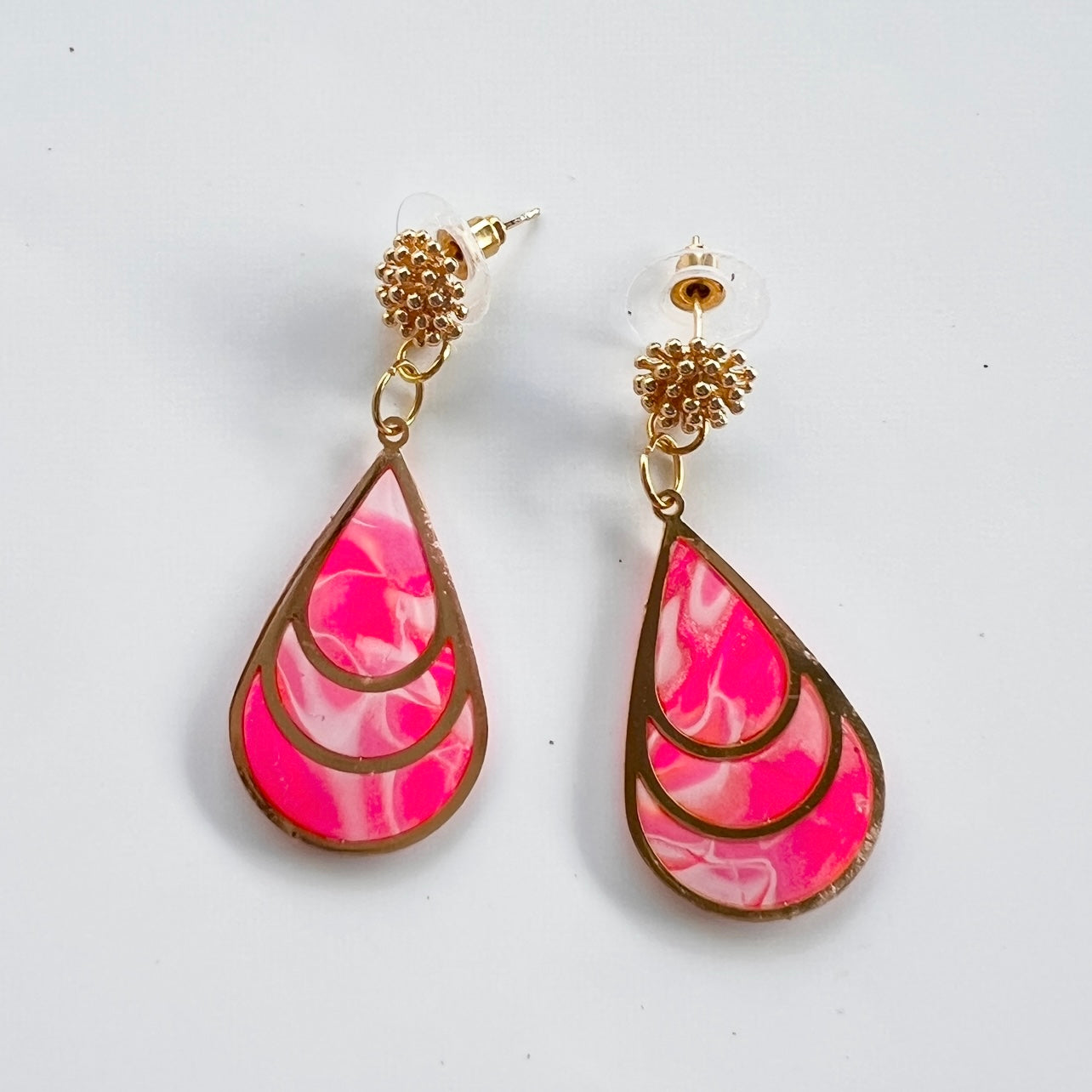 Teardrop~Polymer Clay/Bezel/Resin
