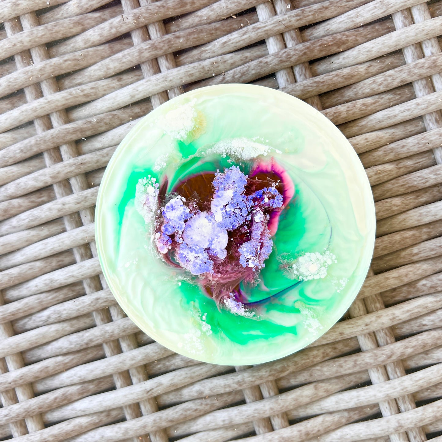 Coaster Set~ Resin & Ink